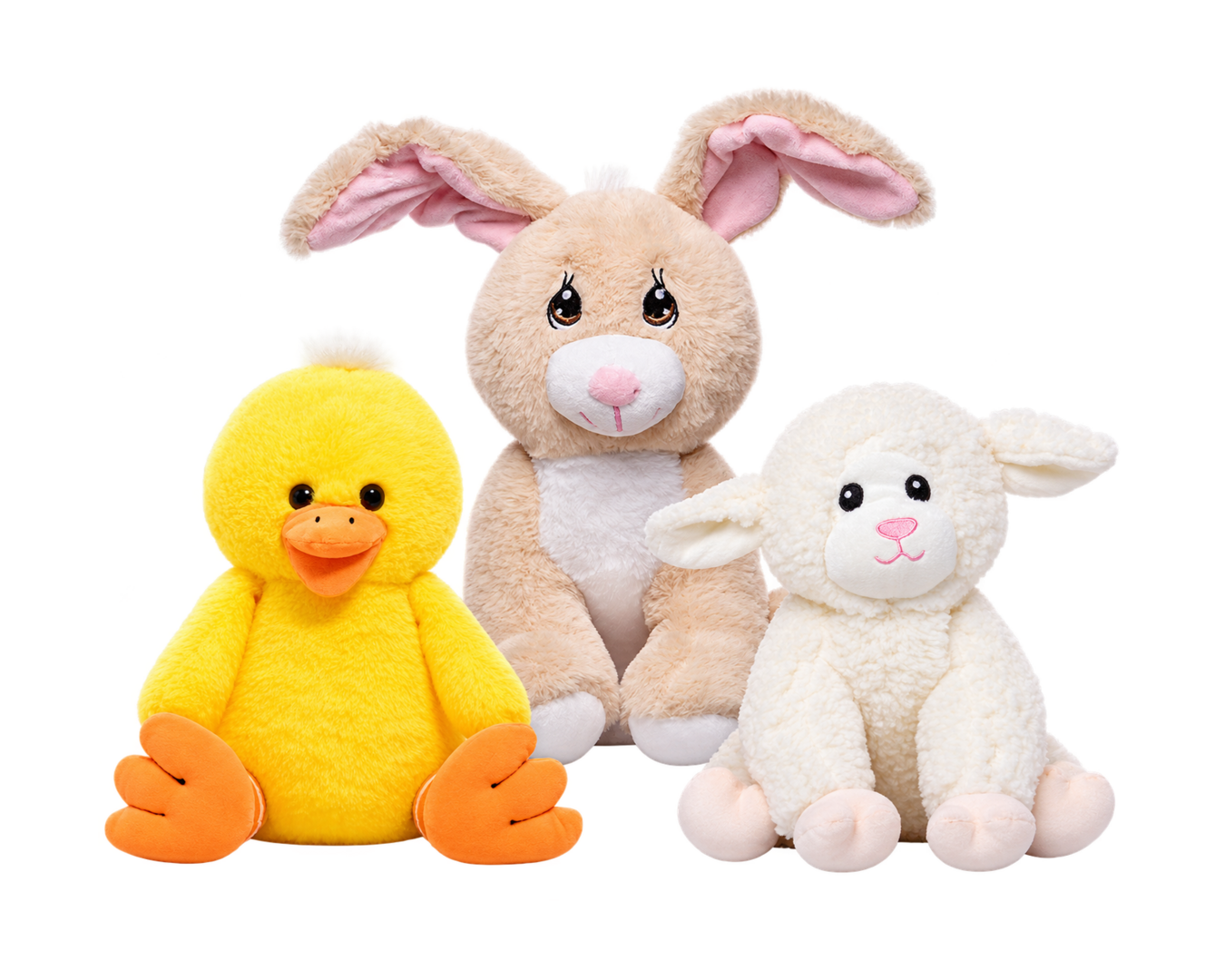 Easter and spring plush animals from Noah's Ark Animal Workshop.