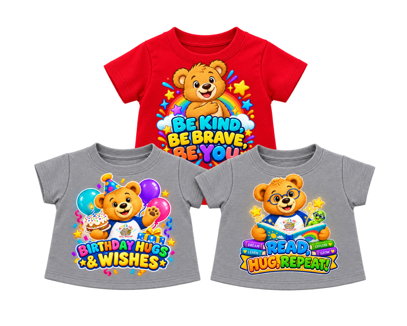 Teddy bear T-shirts from Noah's Ark Animal Workshop.